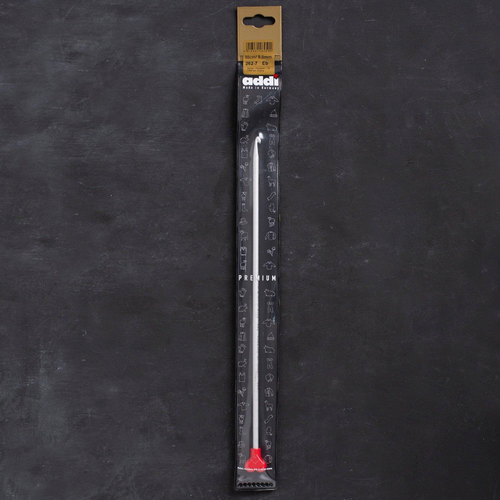 Addi 5mm 30cm Klasik Alüminyum Tunus Tığı - 262-7 - Hobium